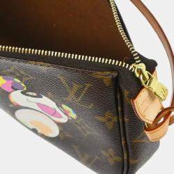 Pre Owned Louis Vuitton Brown Monogram Canvas Panda Pochette Accessoires Handbag