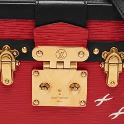 مملوكة مسبقًا Louis Vuitton Black/Red Epi Leather Petite Malle Bag