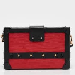 مملوكة مسبقًا Louis Vuitton Black/Red Epi Leather Petite Malle Bag