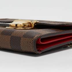 Pre Owned Louis Vuitton Damier Ebene Canvas Koala Wallet