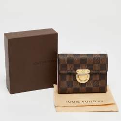 Pre Owned Louis Vuitton Damier Ebene Canvas Koala Wallet