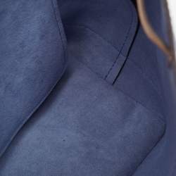 Louis Vuitton Blue/Beige Leather Lockme Backpack