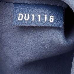 Louis Vuitton Blue/Beige Leather Lockme Backpack