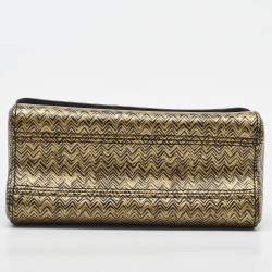 Louis Vuitton Black/Gold Embossed Leather Twist PM Bag