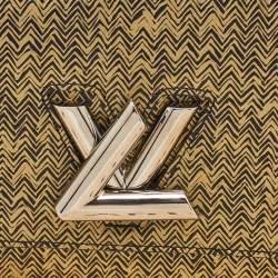 Louis Vuitton Black/Gold Embossed Leather Twist PM Bag