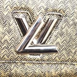 Louis Vuitton Black/Gold Embossed Leather Twist PM Bag