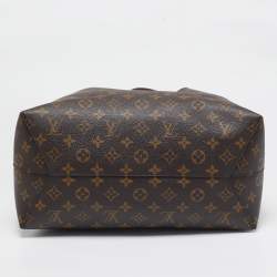 Pre Owned Louis Vuitton Bordeaux Monogram Canvas Flower Hobo Bag