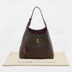 Pre Owned Louis Vuitton Bordeaux Monogram Canvas Flower Hobo Bag