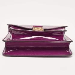 Pre Owned Louis Vuitton Amethyst Vernis Monceau BB Bag