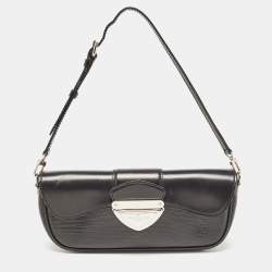 Pre Owned Louis Vuitton Black Epi Leather Montaigne Clutch Bag