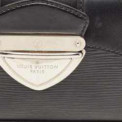 Pre Owned Louis Vuitton Black Epi Leather Montaigne Clutch Bag