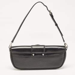 Pre Owned Louis Vuitton Black Epi Leather Montaigne Clutch Bag