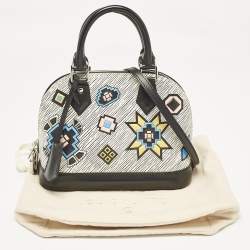Pre Owned Louis Vuitton White Epi Leather Azteque Alma BB Bag