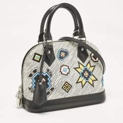Pre Owned Louis Vuitton White Epi Leather Azteque Alma BB Bag