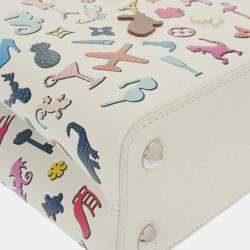 Louis Vuitton White Leather Capucines BB Handbag 