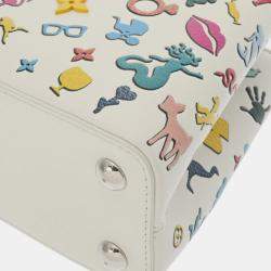 Louis Vuitton White Leather Capucines BB Handbag 