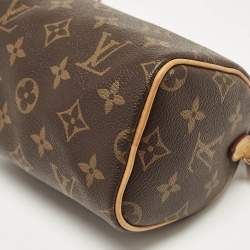 Pre Owned Louis Vuitton Monogram Canvas Nano Speedy Bag