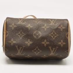 Pre Owned Louis Vuitton Monogram Canvas Nano Speedy Bag