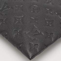 Pre Owned Louis Vuitton Black Monogram Empreinte Leather Daily Pouch