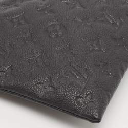 Pre Owned Louis Vuitton Black Monogram Empreinte Leather Daily Pouch