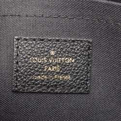 Pre Owned Louis Vuitton Black Monogram Empreinte Leather Daily Pouch