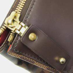 Pre Owned Louis Vuitton Damier Ebene Greenwich PM Boston Bag