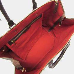 Pre Owned Louis Vuitton Damier Ebene Greenwich PM Boston Bag