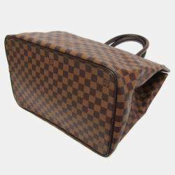 Pre Owned Louis Vuitton Damier Ebene Greenwich PM Boston Bag