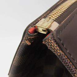 Pre Owned Louis Vuitton Damier Ebene Greenwich PM Boston Bag