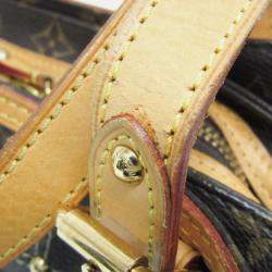 Pre Owned Louis Vuitton Brown Monogram Canvas Rivet Shoulder Bag