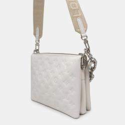 Louis Vuitton White Lambskin Coussin PM Bag
