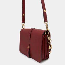 Louis Vuitton Red Calf Leather Rendezvous  Bag