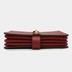 Louis Vuitton Red Calf Leather Rendezvous  Bag