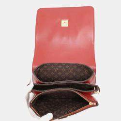 Louis Vuitton Red Calf Leather Rendezvous  Bag