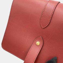 Louis Vuitton Red Calf Leather Rendezvous  Bag