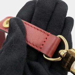 Louis Vuitton Red Calf Leather Rendezvous  Bag