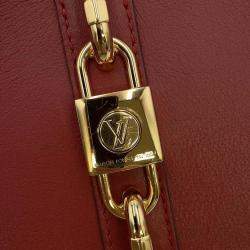 Louis Vuitton Red Calf Leather Rendezvous  Bag