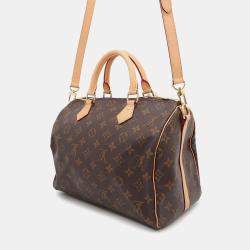  Louis Vuitton Brown Monogram Speedy Bandouliere 30 Bag