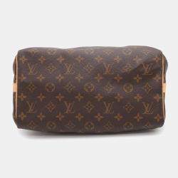  Louis Vuitton Brown Monogram Speedy Bandouliere 30 Bag