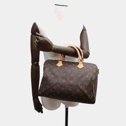  Louis Vuitton Brown Monogram Speedy Bandouliere 30 Bag