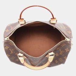  Louis Vuitton Brown Monogram Speedy Bandouliere 30 Bag