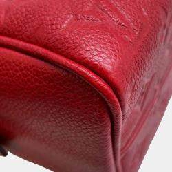 Louis Vuitton Red Monogram Empreinte Leather Speedy Bandouliere 20 Bag