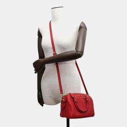 Louis Vuitton Red Monogram Empreinte Leather Speedy Bandouliere 20 Bag
