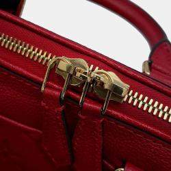 Louis Vuitton Red Monogram Empreinte Leather Speedy Bandouliere 20 Bag