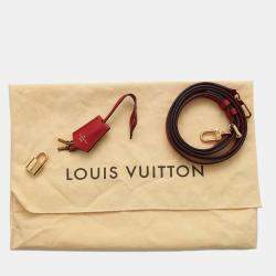 Louis Vuitton Red Monogram Empreinte Leather Speedy Bandouliere 20 Bag