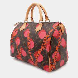 Louis Vuitton Brown/Red Monogram Monogram Ramage Speedy 30 Bag