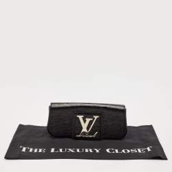 Pre Owned Louis Vuitton Black Electric Epi Leather Sobe Clutch