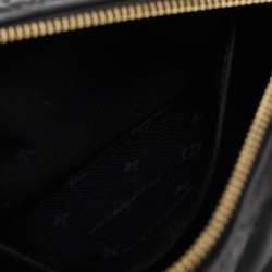 Pre Owned Louis Vuitton Black Monogram Leather Bubblegram Papillon BB Bag