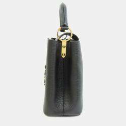 Louis Vuitton Black Leather Capucines BB Handbag