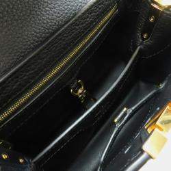 Louis Vuitton Black Leather Capucines BB Handbag